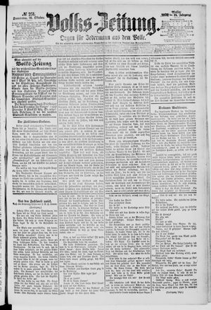 Volks-Zeitung vom 26.10.1876