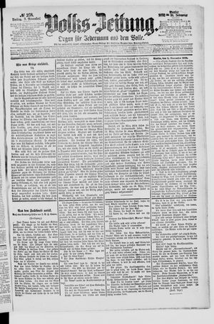 Volks-Zeitung on Nov 3, 1876