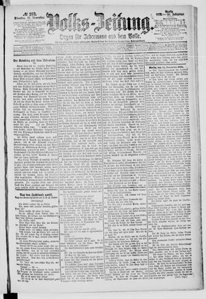Volks-Zeitung vom 14.11.1876