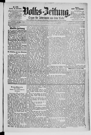 Volks-Zeitung vom 24.11.1876