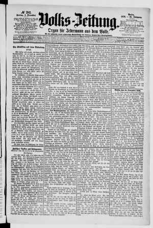 Volks-Zeitung vom 01.12.1876