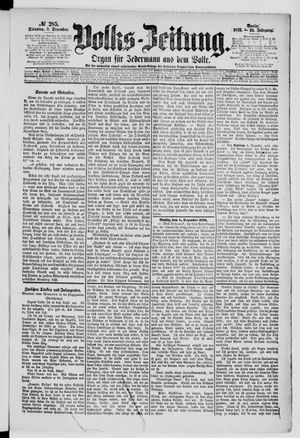Volks-Zeitung vom 05.12.1876