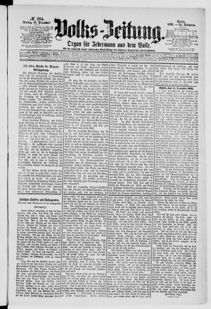 Volks-Zeitung vom 15.12.1876