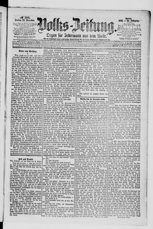 Volks-Zeitung vom 22.12.1876