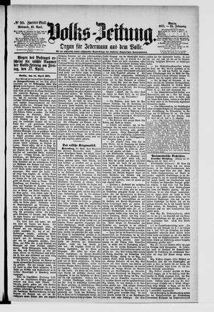 Volks-Zeitung vom 25.04.1877