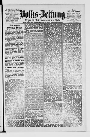 Volks-Zeitung on May 4, 1877