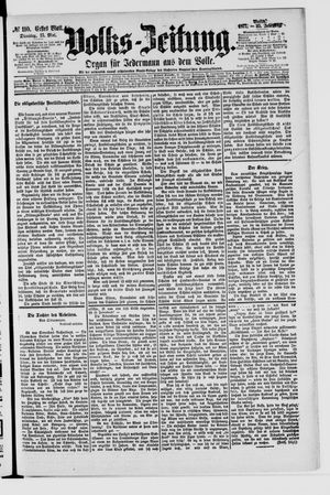 Volks-Zeitung vom 15.05.1877