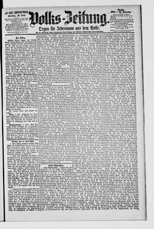 Volks-Zeitung vom 10.06.1877