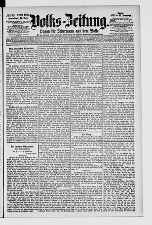 Volks-Zeitung vom 23.06.1877