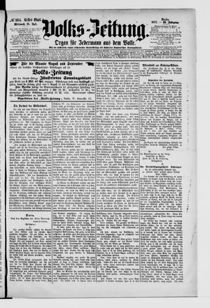 Volks-Zeitung vom 18.07.1877