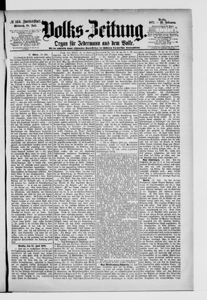 Volks-Zeitung vom 18.07.1877