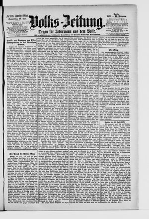 Volks-Zeitung vom 26.07.1877