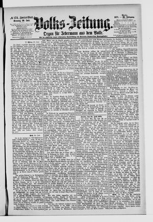 Volks-Zeitung vom 29.07.1877