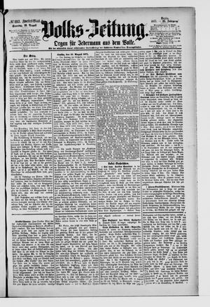 Volks-Zeitung vom 19.08.1877