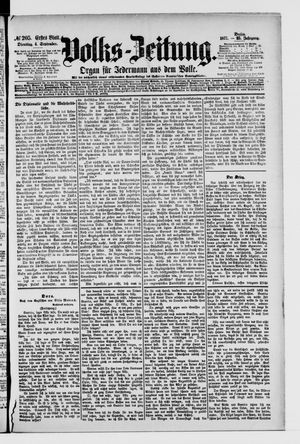 Volks-Zeitung vom 04.09.1877