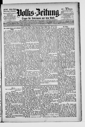 Volks-Zeitung vom 06.09.1877