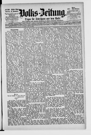 Volks-Zeitung vom 16.09.1877