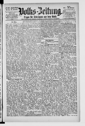 Volks-Zeitung vom 16.09.1877