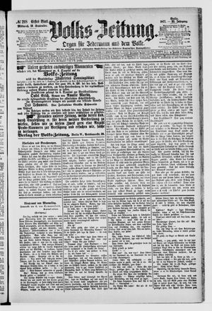 Volks-Zeitung vom 19.09.1877