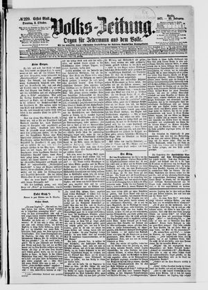 Volks-Zeitung on Oct 2, 1877