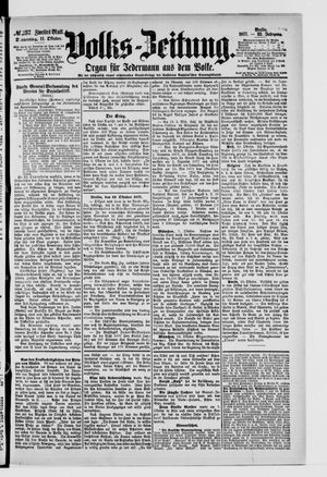 Volks-Zeitung vom 11.10.1877
