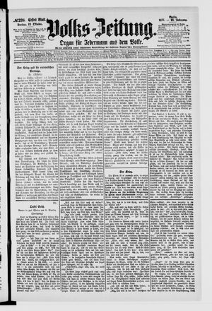Volks-Zeitung vom 12.10.1877