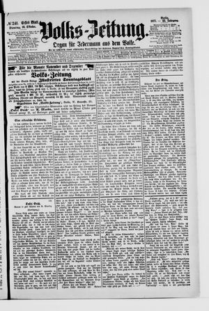 Volks-Zeitung vom 16.10.1877