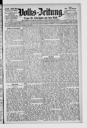 Volks-Zeitung vom 18.10.1877