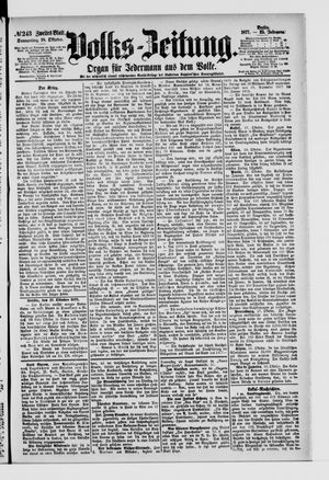 Volks-Zeitung vom 18.10.1877
