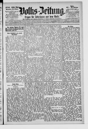 Volks-Zeitung vom 20.10.1877