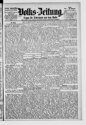 Volks-Zeitung vom 20.10.1877