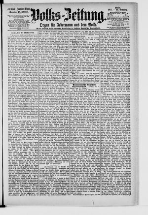 Volks-Zeitung vom 28.10.1877