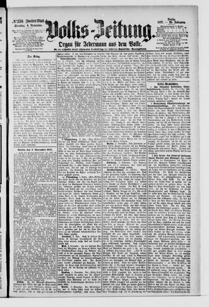 Volks-Zeitung vom 04.11.1877