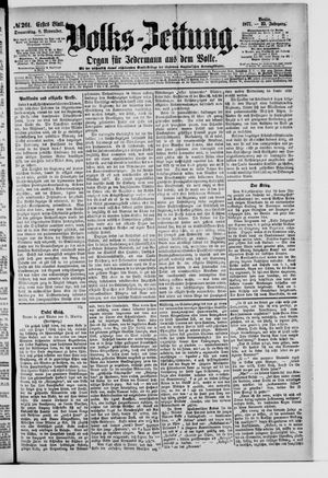 Volks-Zeitung vom 08.11.1877