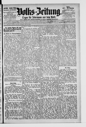Volks-Zeitung vom 10.11.1877
