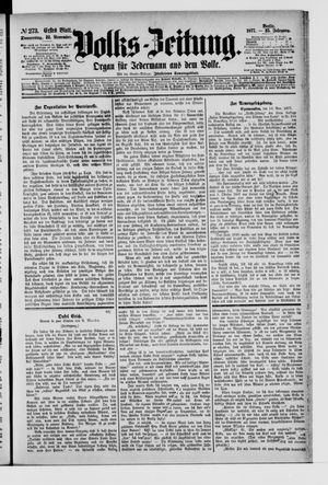 Volks-Zeitung on Nov 22, 1877