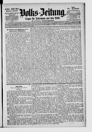 Volks-Zeitung vom 05.12.1877