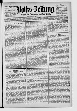 Volks-Zeitung vom 06.12.1877
