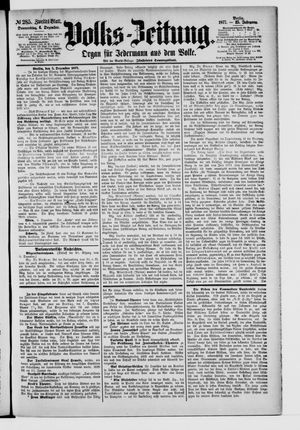 Volks-Zeitung vom 06.12.1877