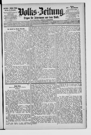 Volks-Zeitung vom 14.12.1877
