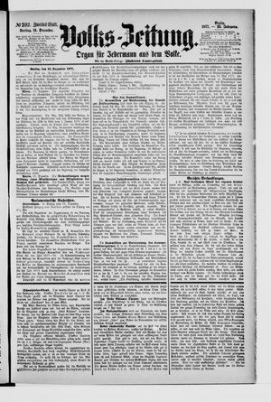 Volks-Zeitung vom 14.12.1877