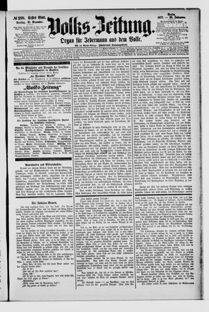 Volks-Zeitung vom 21.12.1877