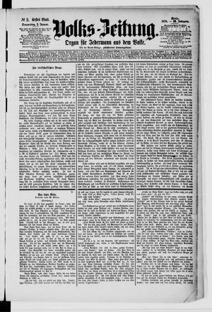 Volks-Zeitung vom 03.01.1878