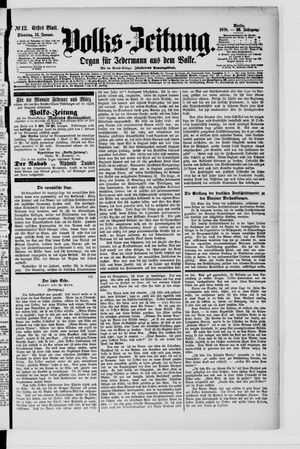 Volks-Zeitung on Jan 15, 1878