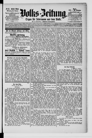 Volks-Zeitung on Jan 16, 1878