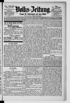 Volks-Zeitung vom 18.01.1878