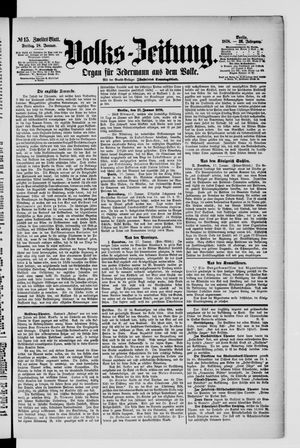 Volks-Zeitung vom 18.01.1878