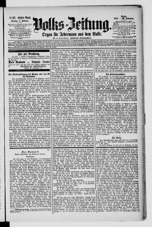 Volks-Zeitung on Feb 1, 1878