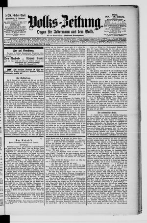 Volks-Zeitung vom 02.02.1878