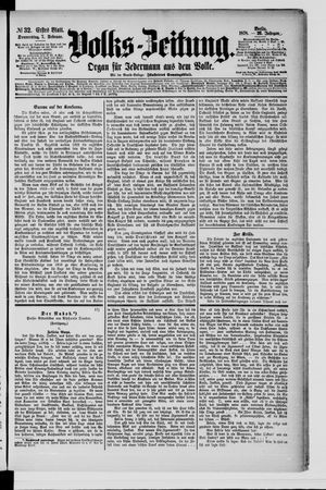 Volks-Zeitung vom 07.02.1878